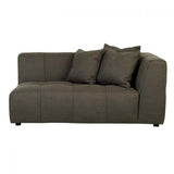 sidney slouch right arm sofa cinder grey