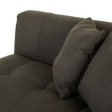 sidney slouch right arm sofa cinder grey
