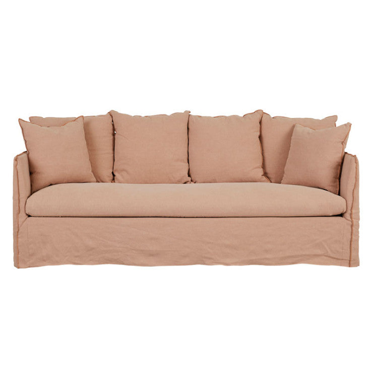 vittoria slip cover 3 seater sofa soft clay