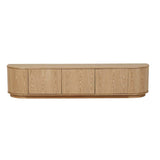 Oberon Crescent Entertainment Unit Natural 2100mm