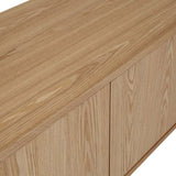Oberon Crescent Entertainment Unit Natural 2100mm